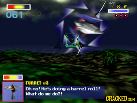 2 061 000 TURRET #3 Oh no? He's doing a barrel roll! What do I1E do?!
