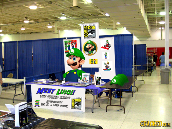 CON COMIC 1 MEET LUIGI THE OHER MaRIO AORY CON S 8 seve AY UT CRACKEDCO
