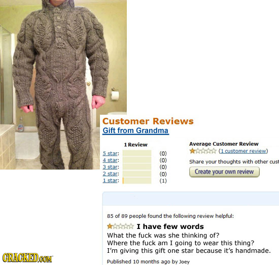 If Everything in Life Came With Online Customer Reviews