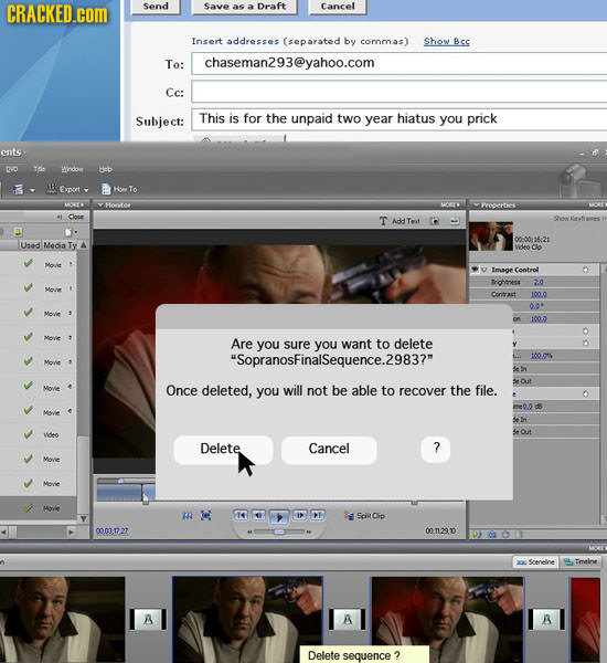 CRACKED.cOM Send Save asaDraft Cancel Insert addresses (separated by commas) show Bcc To: an293@yahoo.com Cc: Subject: This is for the unpaid two year