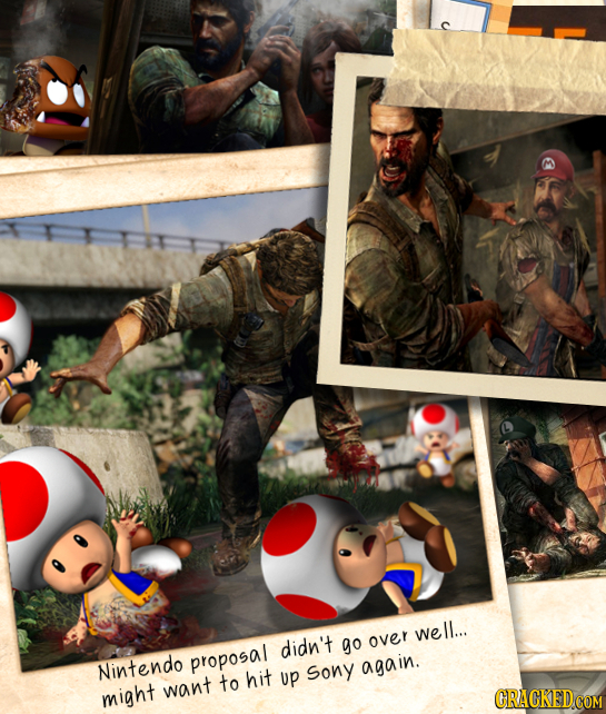 well... didn't go over Nintendo proposal to hit up sony again. want might