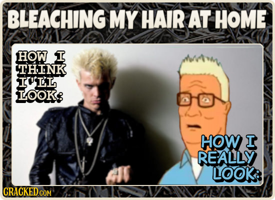 BLEACHING MY HAIR AT HOME HOW I THINK I'LL LOOKS HOW I REALLY LOOK: