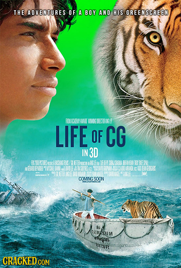 THE ADVENTURES OF A BOY AND HIS GREENSCREEN BONECAPNHANST OMOFRIFAVNGLIT LIFE OF CG IN 3D 1B0CS FANBAV BRUBEPELL AUPROETNO OAN EOEPAL E TEFRK ARE COMI