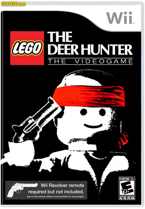 HRACKED.COM Wii THE LEGO DEER HUNTER THE VIDEOGAME EVERYONE 10+ Wii Revolver remote required but not included. 10 Use of roal Lreolyer neither rrecomm