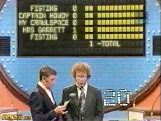 FISTING CAPTAIN HOWDY MY CRAWLSPACE G A MRS GARRETT 1 FISTING 1 -TOTAL CRACREDOON
