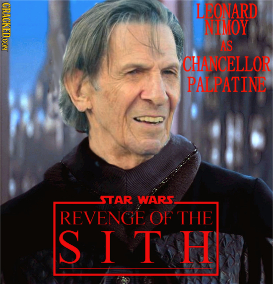 LEONARD NIMOY AS CHANCELLOR PALPATINE STAR WARS. REVENGE OF THE S ITH 
