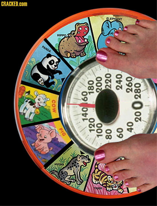 CRACKED.COM LEPHANT HIPPO PANDA 220 240 180 200 260 cow 280 14060 200 PIG 120 40 100 80 60