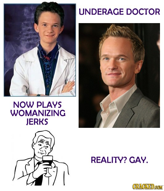 UNDERAGE DOCTOR NOW PLAYS WOMANIZING JERKS REALITY? GAY. CRACKEDCON 