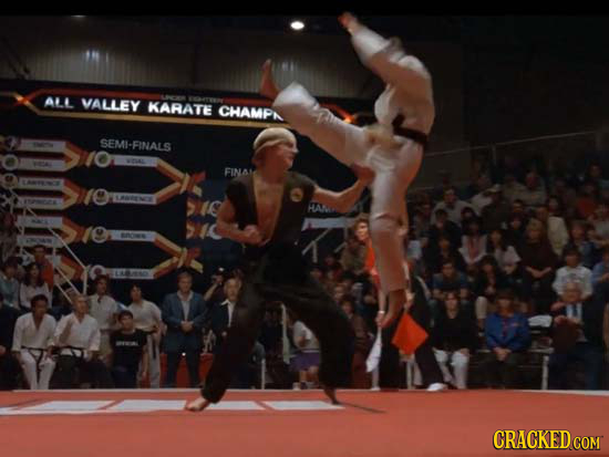 ALL VALLEY KARATE CHAMPN SEMI-FINALS FINAL 10 910 HAW 71C CRACKED COM