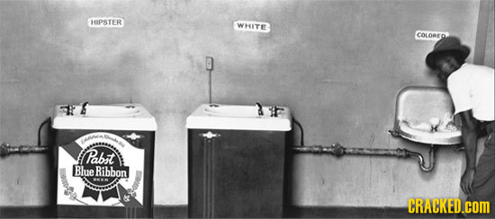 HIPSTER WHITE COLOREDP Pabit Blue Ribbon CRACKED.COM