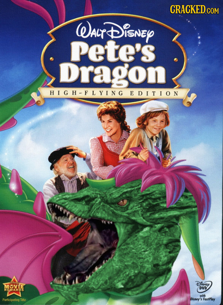 CRACKED Walt DisNEY Pete's Dragon HIGH-FLYING EDITION Disy MOVE DVD YAROI wais Participafing Tite Disney's festPley 
