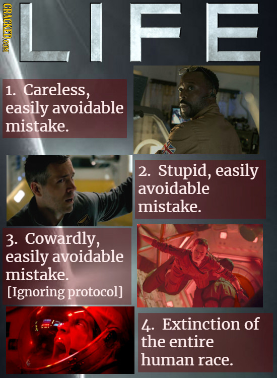 LIFE CRACKED COM 1. Careless, easily avoidable mistake. 2. Stupid, easily avoidable mistake. 3. Cowardly, easily avoidable mistake.