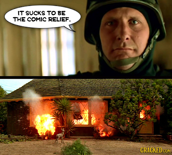 IT SUCKS TO BE THE COMIC RELIEF. CRACKED COM