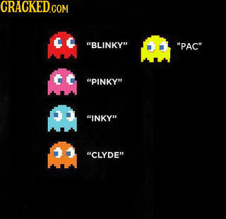 CRACKED.COM IC BLINKY PAC PINKY T INKY CLYDE