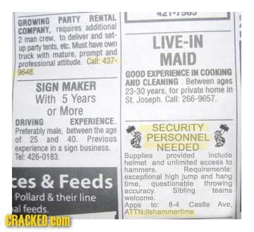 c1-00 PARTY RENTAL GROWING COMPANY. requires additional to deliver and set- 2 man crew. LIVE-IN etc have own up party tents Must truck with mature, pr