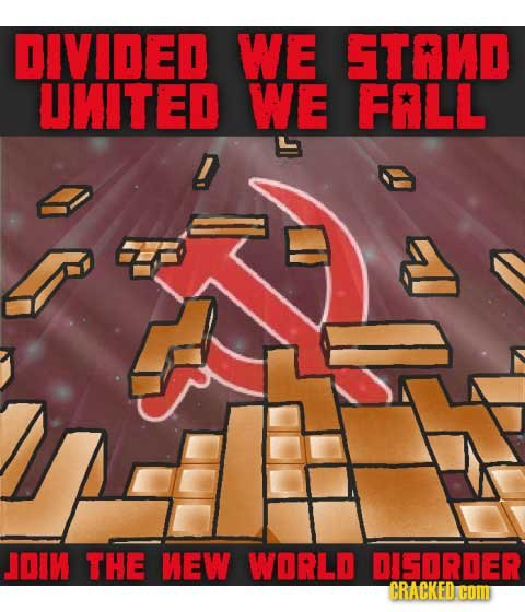 DIVIDED WE STAD UITED WE FALL JOIM THE MEW WORLD DISORDER CRACKED COM
