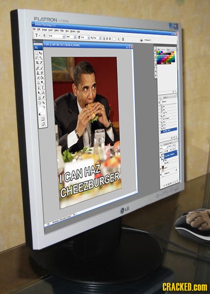 FLITRON 141010 TNTON OTEKGE 47 06 0 CANHAZ CHEEZBURGER CRACKED.cOM