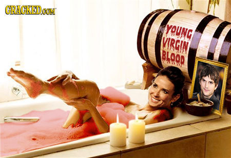 CRACKED.ON YOUNG VIRGIN BLOOD