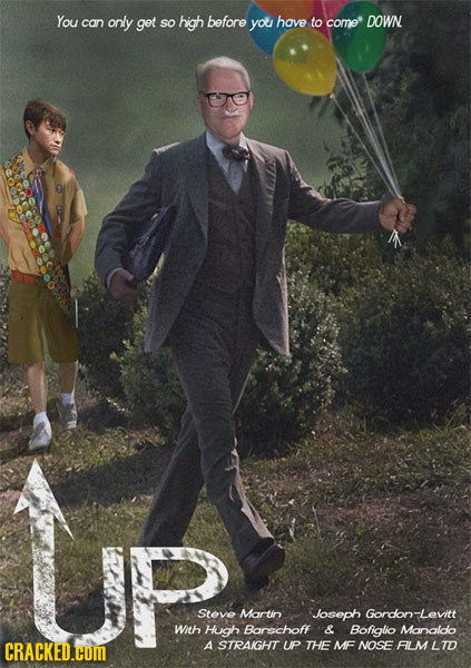 You can only get so high before you have to come DOWN Steve Mortin Joseph Gordon-lLey With Hgh Barechoff & Bofiglio Manaldo CRACKED.COM A STRAIGHT UP