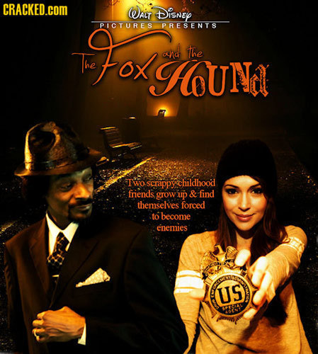 CRACKED.COM WaiT DiSNEY Fox PICTURES PRESENTS and the The HUNa SIwo scrappychildhood friends grow up & find themselves forced to become enemies US