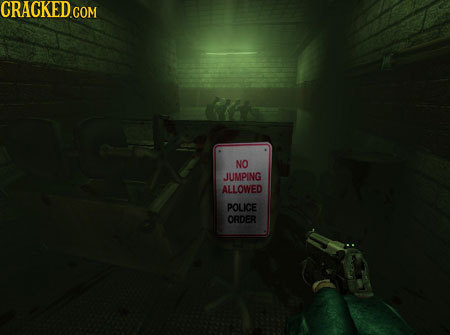 CRACKED.COM NO JUMPING ALLOWED POLICE ORDER