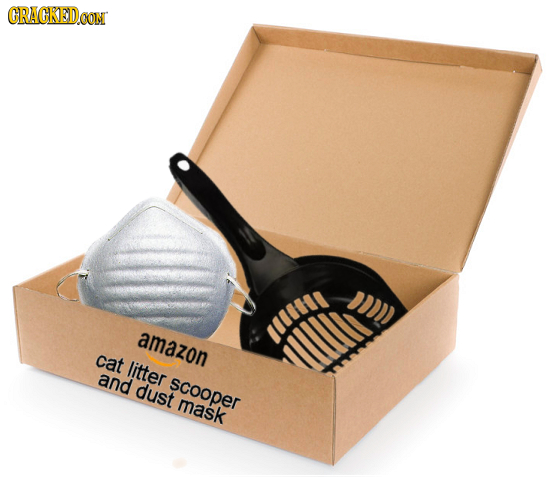 CRACKEDOON DDD amazon fffte cat litter and dust scooper mask