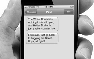 If Text Messages Could be Sent Into the Past