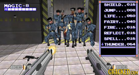 MAGIC-8 SHIELD. . 016 JUMP.... 008 LIFE... 050 FAIRY... 040 FIRE. ... 016 REFLECT.016 SPELL. 016 THUNDER. 064 80D19 aDa CRACKEDO CCON