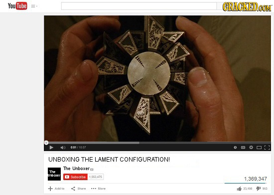 Youl Youl Tube GRAGKED CON 0:01/1007 0011 UNBOXING THE LAMENT CONFIGURATION! The Unboxer The Urboxcr Shecribe 1.553.475 1.369.347 An Iore 23401 4n 953