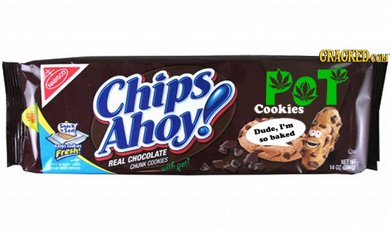 CRACKEDOON QABS Chips T Cookies - Ahoy I'n Dude. baked So Fresh CHOCOLATE REAL patt METS ONRCOE wik 14 oz o