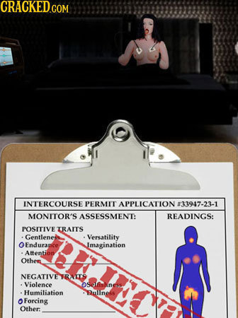 CRACKED.COM INTERCOURSE PERMIT APPLICATION #33947-23-1 MONITOR'S ASSESSMENT: READINGS: POSITIVE TRAITS Gentlenes Versatility OEndurauce Imagination At