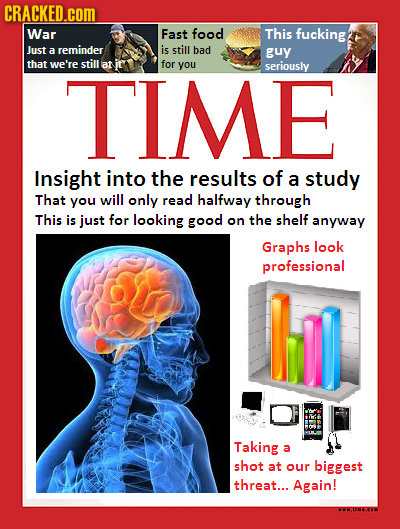 CRACKED.cOM War Fast food This fucking Just a reminder is still bad guy that we're still at for you seriously TIME Insight into the results of a study