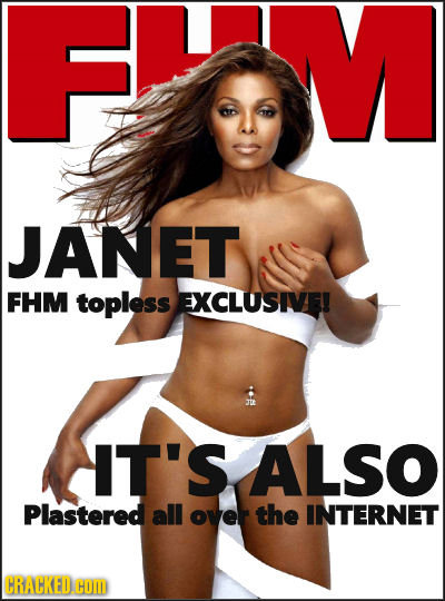 JANET FHM topless EXCLUSIVE! IT'S ALSO Plastered all over the INTERNET CRACKED HOM