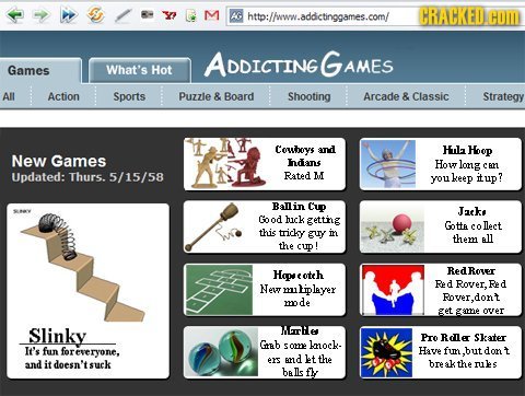 AG http:/www.addictinggames.com/ CRACKED COID ADDICTING GAMES Games What's Hot All Action Sports Puzzie & Board Shooting Arcade & Classic Strategy Cow