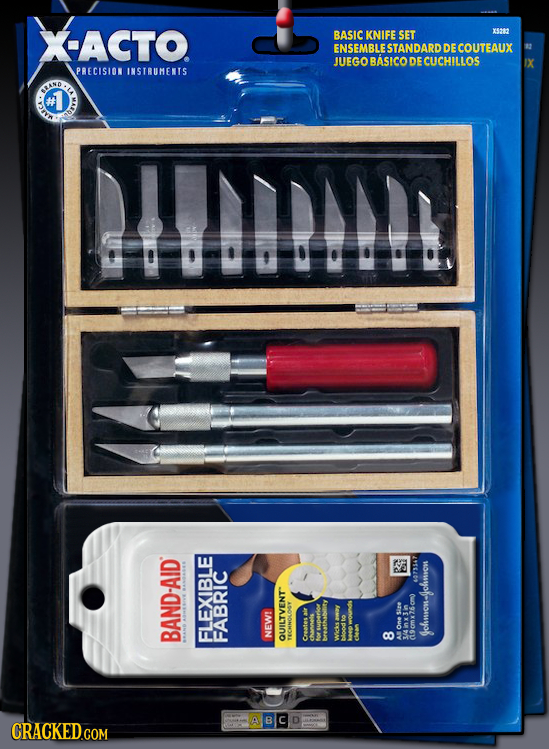 ACTO BASIC KNIFE SET X5202 ENSEMBLESTANDARD DE COUTEAUX JUEGO BASICO DE CUCHILLOS 1X PRECISION INSTRUMENIS AAND HUIBDDH 4073547 Ses 2- BAND-AID FLEXIB