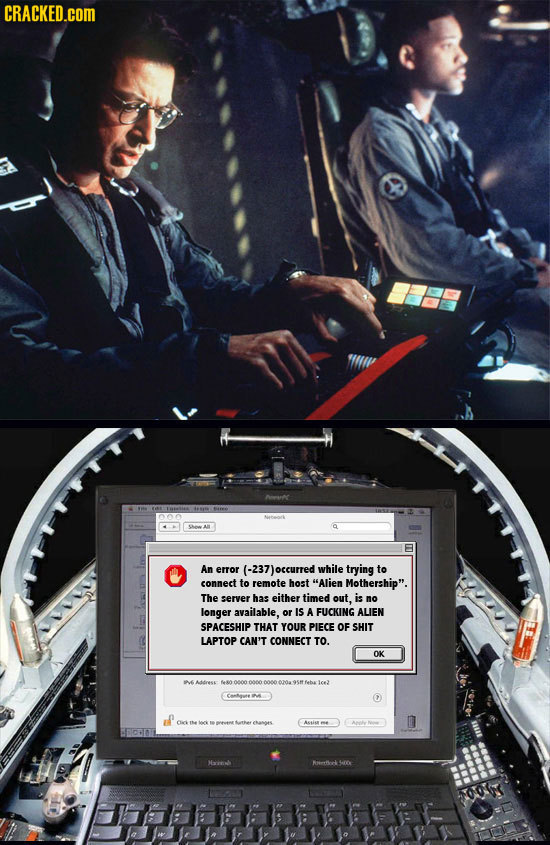 CRACKED.cOM 000 An error (-237)occurred while trying to connect to remote host Alien Mothership. The server has either timed out, is no longer avail