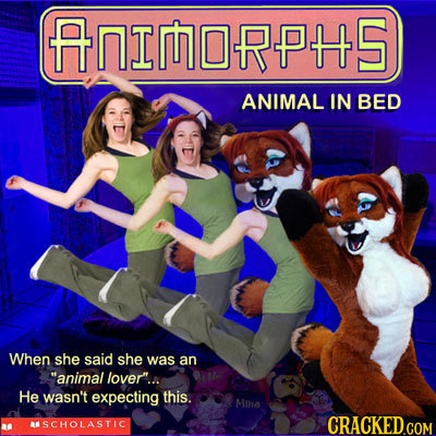 FNIMORPHS ANIMAL IN BED When she said she was an animal lover.. He wasn't expecting this. Miia ISCHOLASTIC CRACKED GOM 