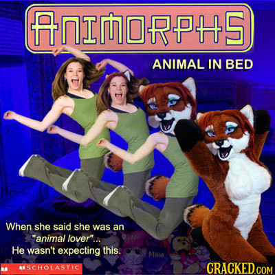 FNIMORPHS ANIMAL IN BED When she said she was an animal lover.. He wasn't expecting this. Miia ISCHOLASTIC CRACKED GOM