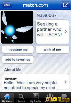 18 Dating Site Profiles of Famous Fictional Characters