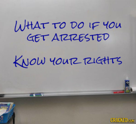 WHAT TO DO IF you GET ARRESTED KNOW YOUT yOUTe RIGHTS Seorkey CRACKED COM 