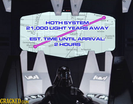 Deroul 0TH SYSTEM PIPE 1000 LIGHT YEARS AwAY Lorta 6Ahe Shadda-B Javin EST. TIME UNTIL ARRIVAL Boran Gerronum 2 HOURS NOTE CokdeV aYnohat I