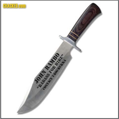 CRACKED HOM V1O-008-I HIRE RAMBO FOR JOHN Su OONTACT