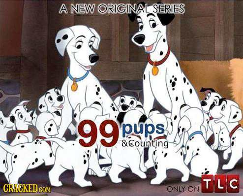 A NEW ORIGINAL SERIES 99 pups &Counting TL'C CRACKED CON ONLY ON