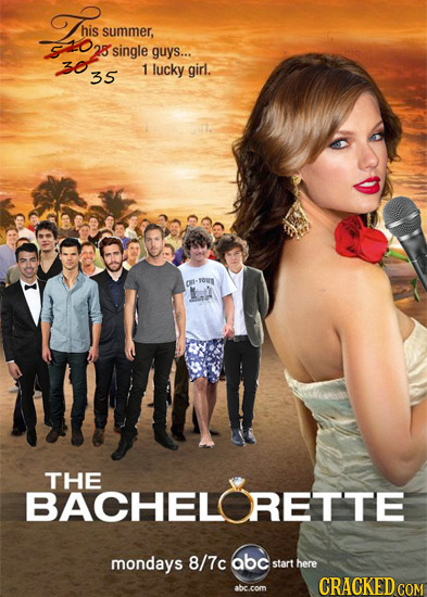 Lon his summer, $025 25 single guys... 3035 1 lucky girl. 35 ot 1OU THE BACHELORET'TE mondays 8/7c abc start here abc.com