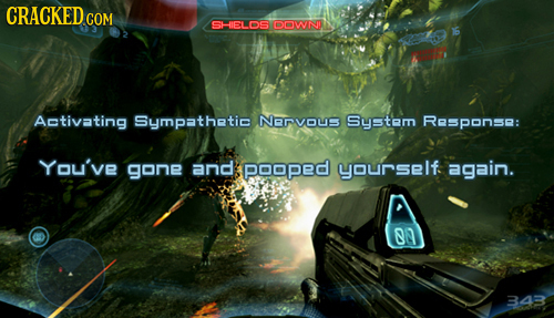 CRACKEDCO COM SHIELOS DOWND Activating Sympathetic NRVOUS Syetem ReSPonse: You've gone and poopeD yourself again. on 343
