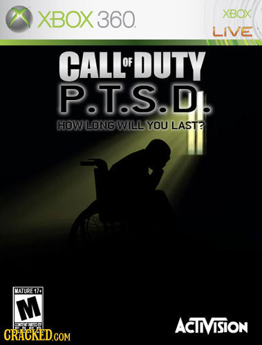 XBOX 360 XBOX LIVE CALLOFDUTY OF PT.S.D. HOW LONG WILL YOU LAST? MATURE 174 M ACTIVISION DEDE