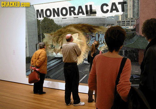 CRACKED.cOM CAT MONORAIL