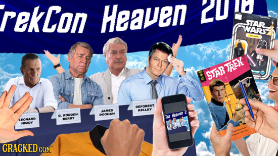 rekCon Heaven CU STAR WARS REY SJER DEFOREST JAME HELLLY RODOEN DOOHAN In heen LEONARO BENRY NIMOY re CRACKEDCOMT