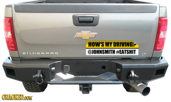 HOW'S MY DRIVING @JOHNSMITH #EATSHIT PILUOno E CRACKEDCON