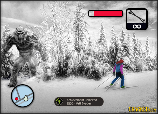 8 Achievement unlocked 250G. Yeti Evader CRACKEDCON